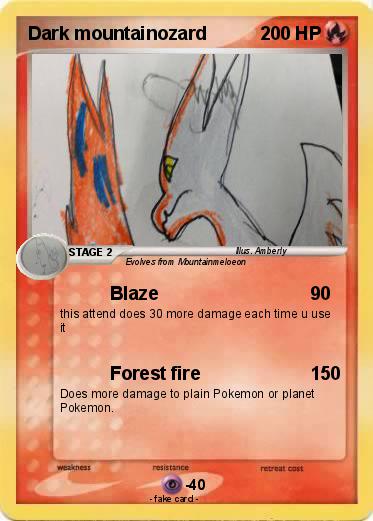 Pokemon Dark mountainozard