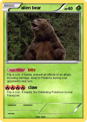 Pokemon alien bear