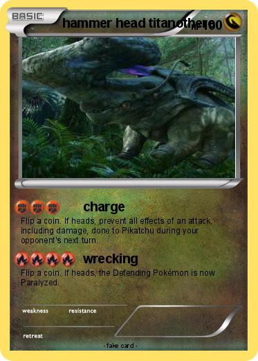 Pokemon hammer head titanothere