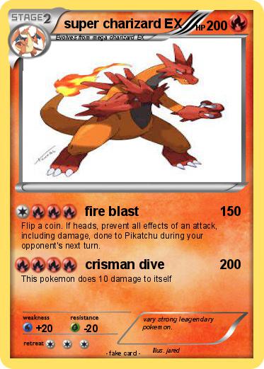 Pokemon super charizard EX