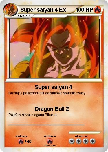 Pokemon Super saiyan 4 Ex
