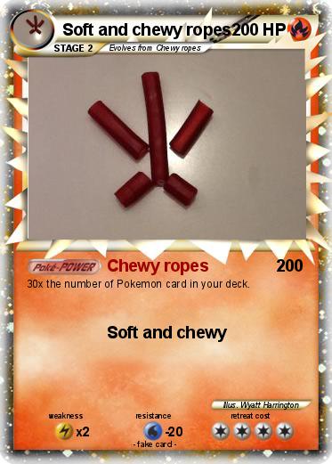 Pokemon Soft and chewy ropes