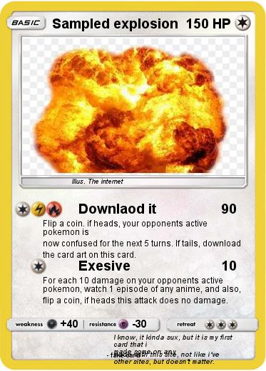 Pokemon Sampled explosion