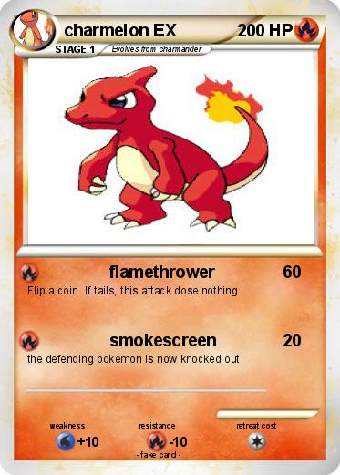 Pokemon charmelon EX