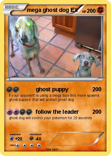 Pokemon mega ghost dog EX