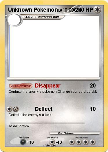 Pokemon Unknown Pokemon