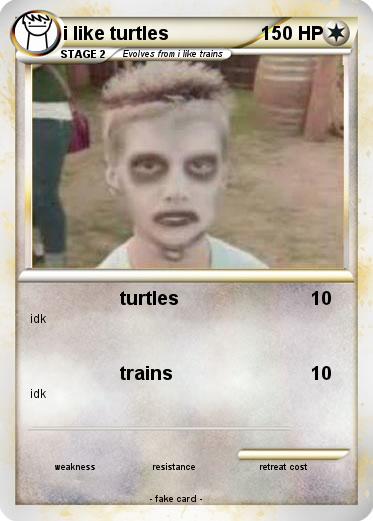 Pokemon i like turtles