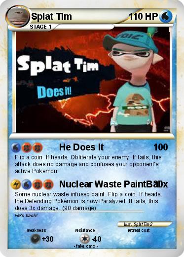 Pokemon Splat Tim