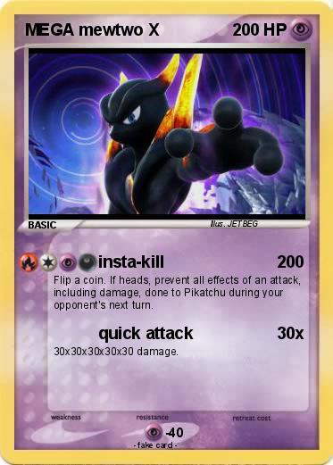 Pokemon MEGA mewtwo X