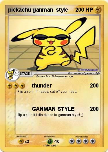 Pokemon pickachu ganman  style