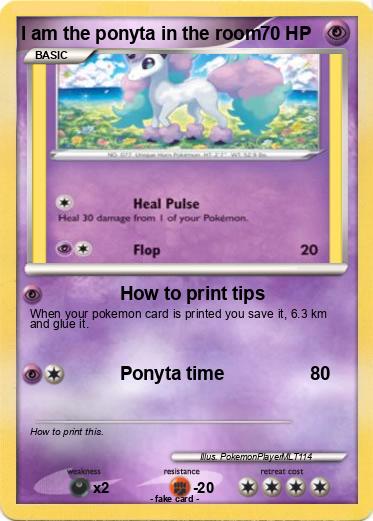 Pokemon I am the ponyta in the room