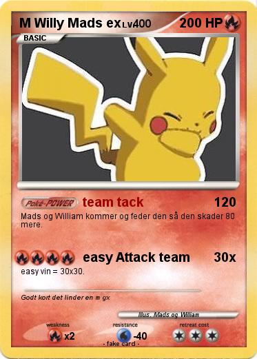 Pokemon M Willy Mads ex