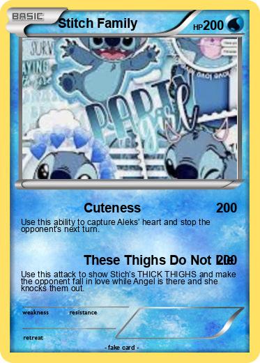 Pokemon Stitch Family