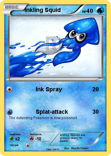 Pokemon Inkling Squid