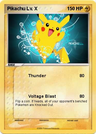 Pokemon Pikachu Lv. X