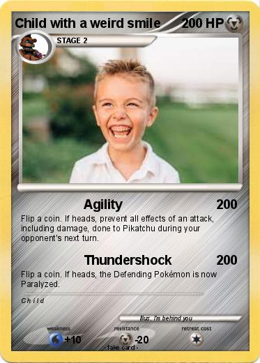 Pokemon Child with a weird smile