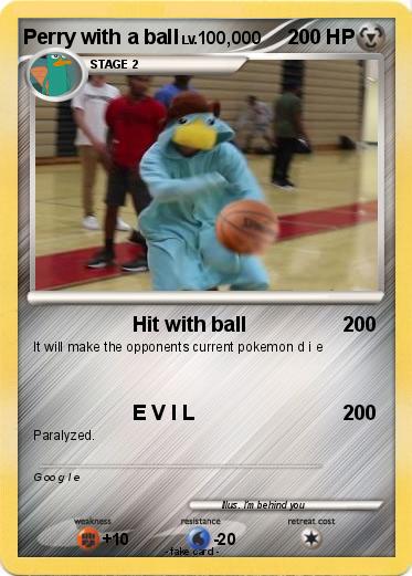 Pokemon Perry with a ball