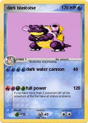Pokemon dark blastoise