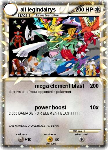 Pokemon all legindairys