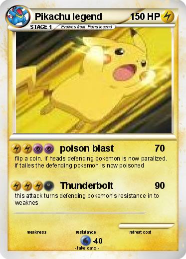 Pokemon Pikachu legend