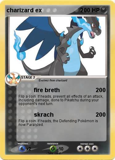 Pokemon charizard ex