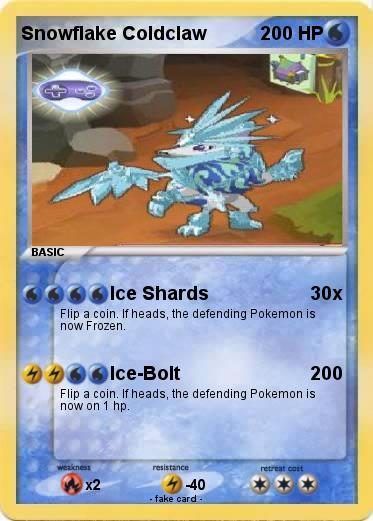Pokemon Snowflake Coldclaw