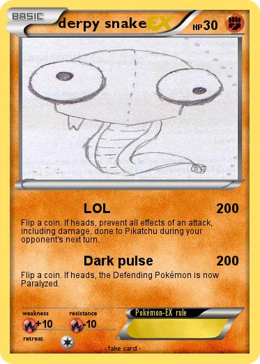 Pokemon derpy snake
