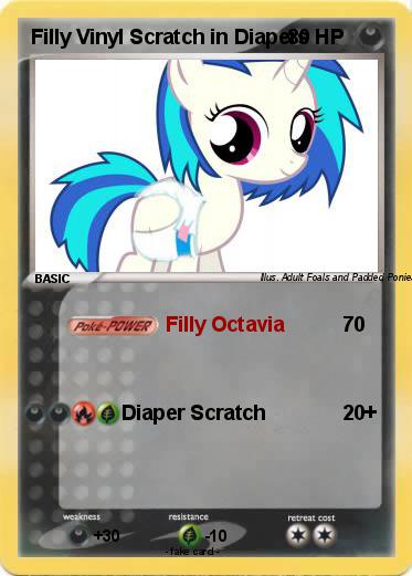 Pokemon Filly Vinyl Scratch in Diapers