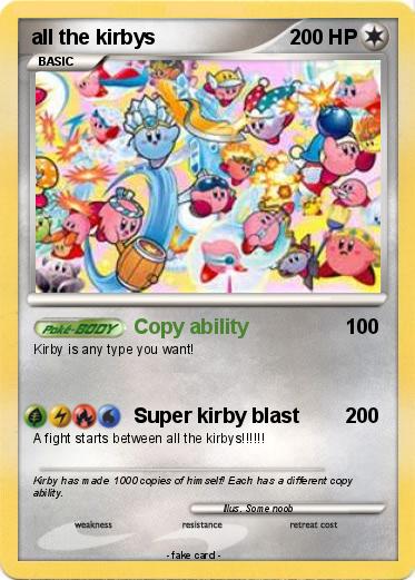 Pokemon all the kirbys