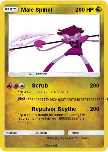 Pokemon Male Spinel