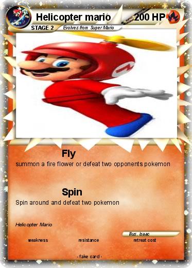 Pokemon Helicopter mario