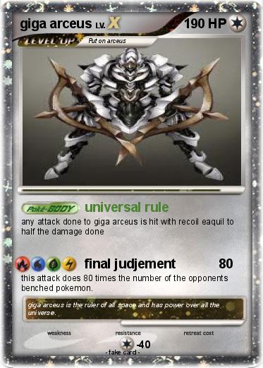 Pokemon giga arceus