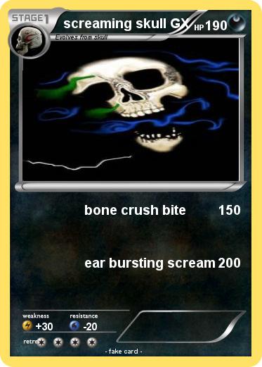 Pokemon screaming skull GX