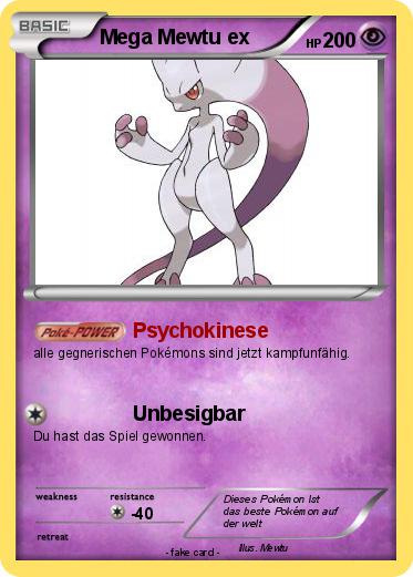 Pokemon Mega Mewtu ex