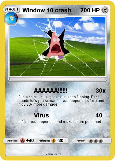 Pokemon Window 10 crash