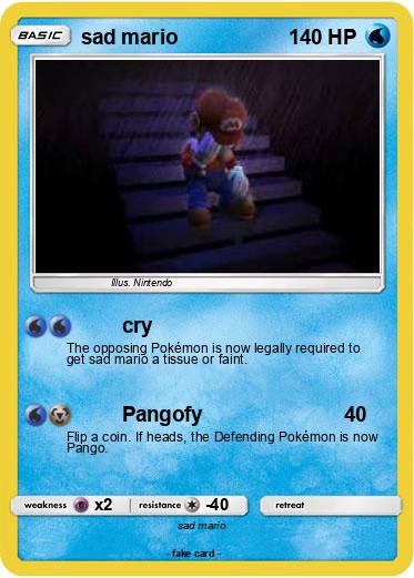 Pokemon sad mario