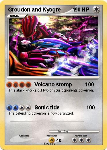 Pokemon Groudon and Kyogre        1