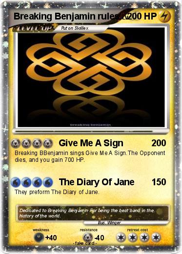 Pokemon Breaking Benjamin rules