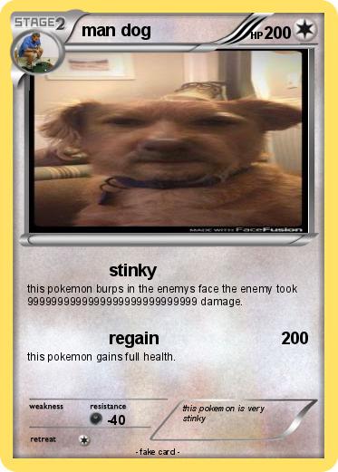 Pokemon man dog