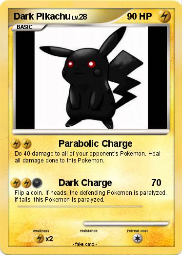 Pokemon Dark Pikachu