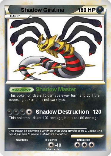 Pokemon Shadow Giratina