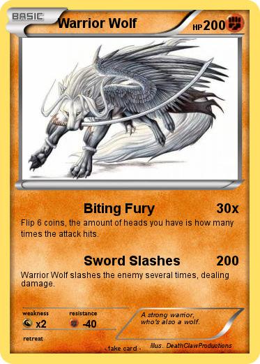 Pokemon Warrior Wolf