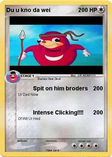 Pokemon Du u kno da wei