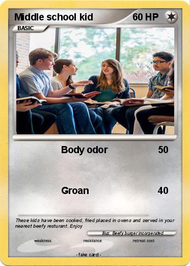 Pokemon Middle school kid