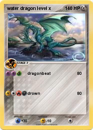 Pokemon water dragon level x