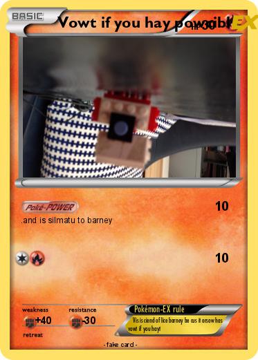 Pokemon Vowt if you hay powcibl