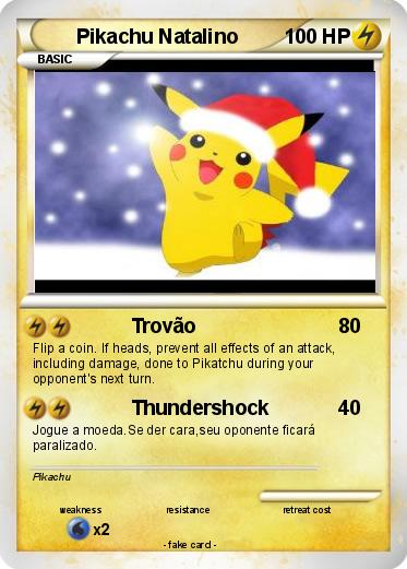 Pokemon Pikachu Natalino
