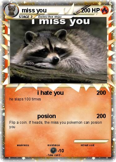 Pokemon miss you