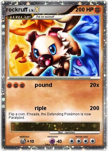 Pokemon rockruff