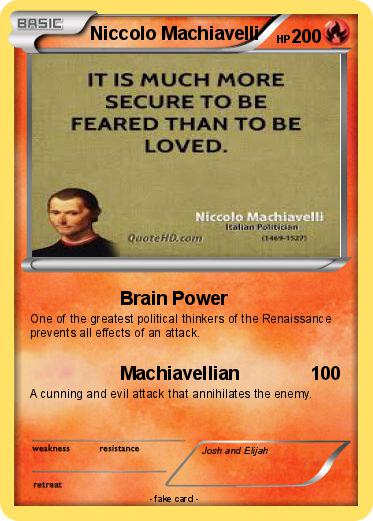 Pokemon Niccolo Machiavelli